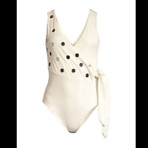 Paper London Embellished Copacabana Swimsuit XS $230